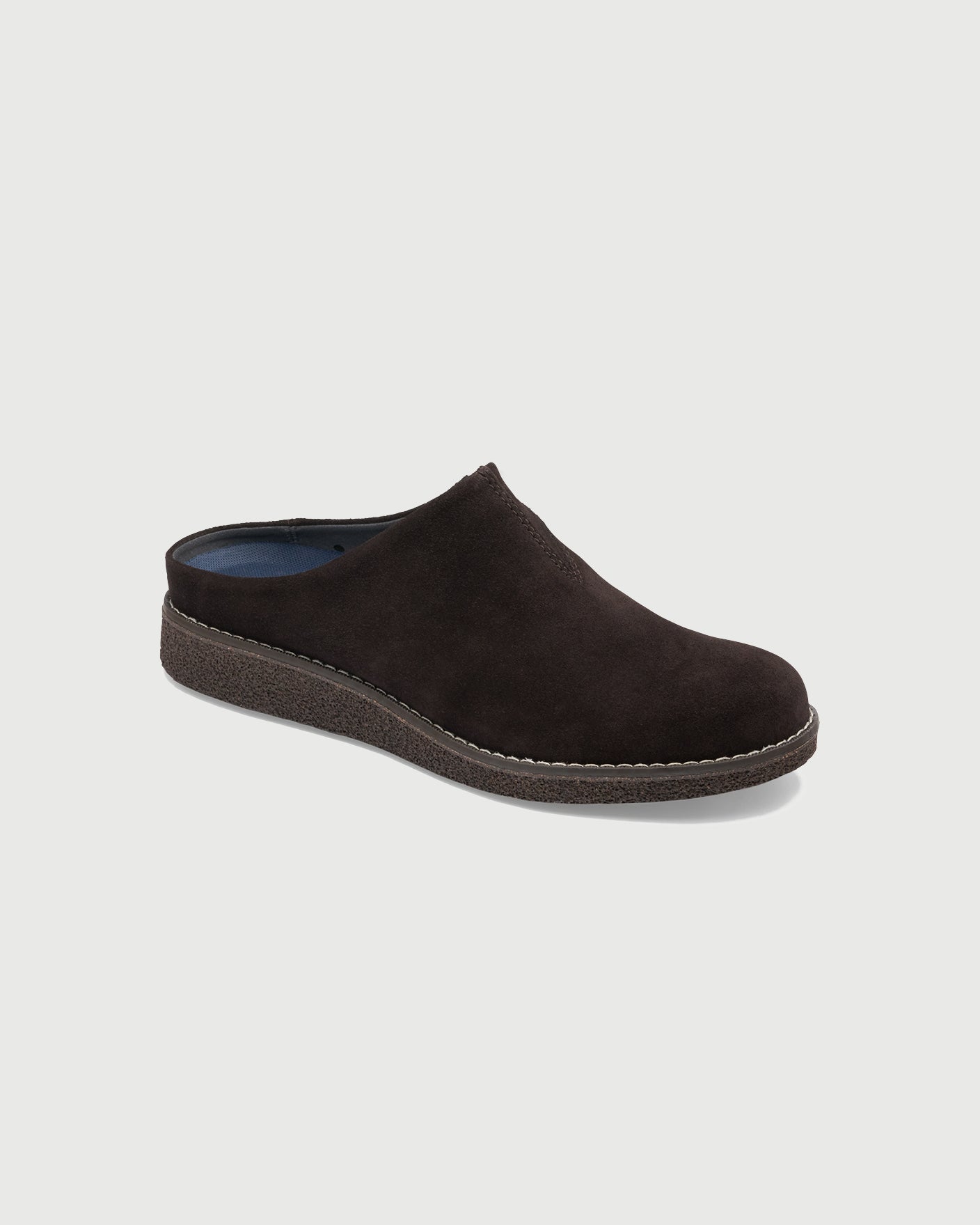 Blundstone Aerocork Suede Clog Deepest Brown Shoes Leather Unisex