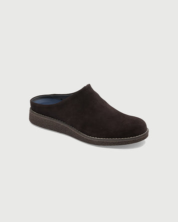 Blundstone Aerocork Suede Clog Deepest Brown Shoes Leather Unisex