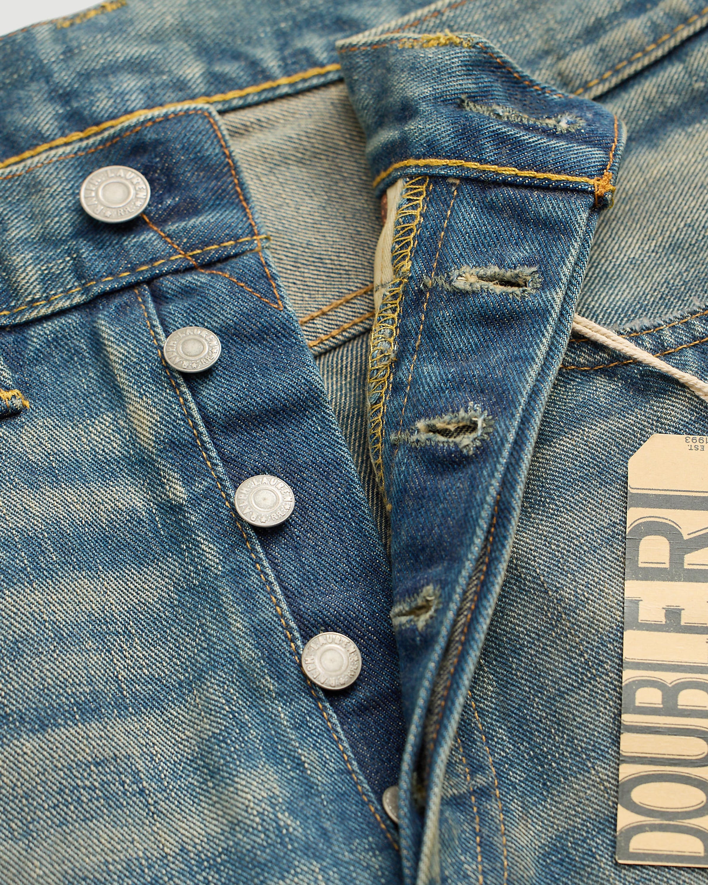 RRL Straight Leg Full Length Straight Milner Wash Denim Men