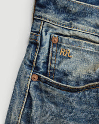 RRL Slim Boot Full Length Classic Blue Denim Men