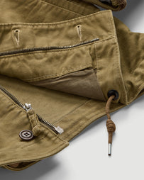 RRL Bower Deck Lined Bomber Khaki JKT Short Men