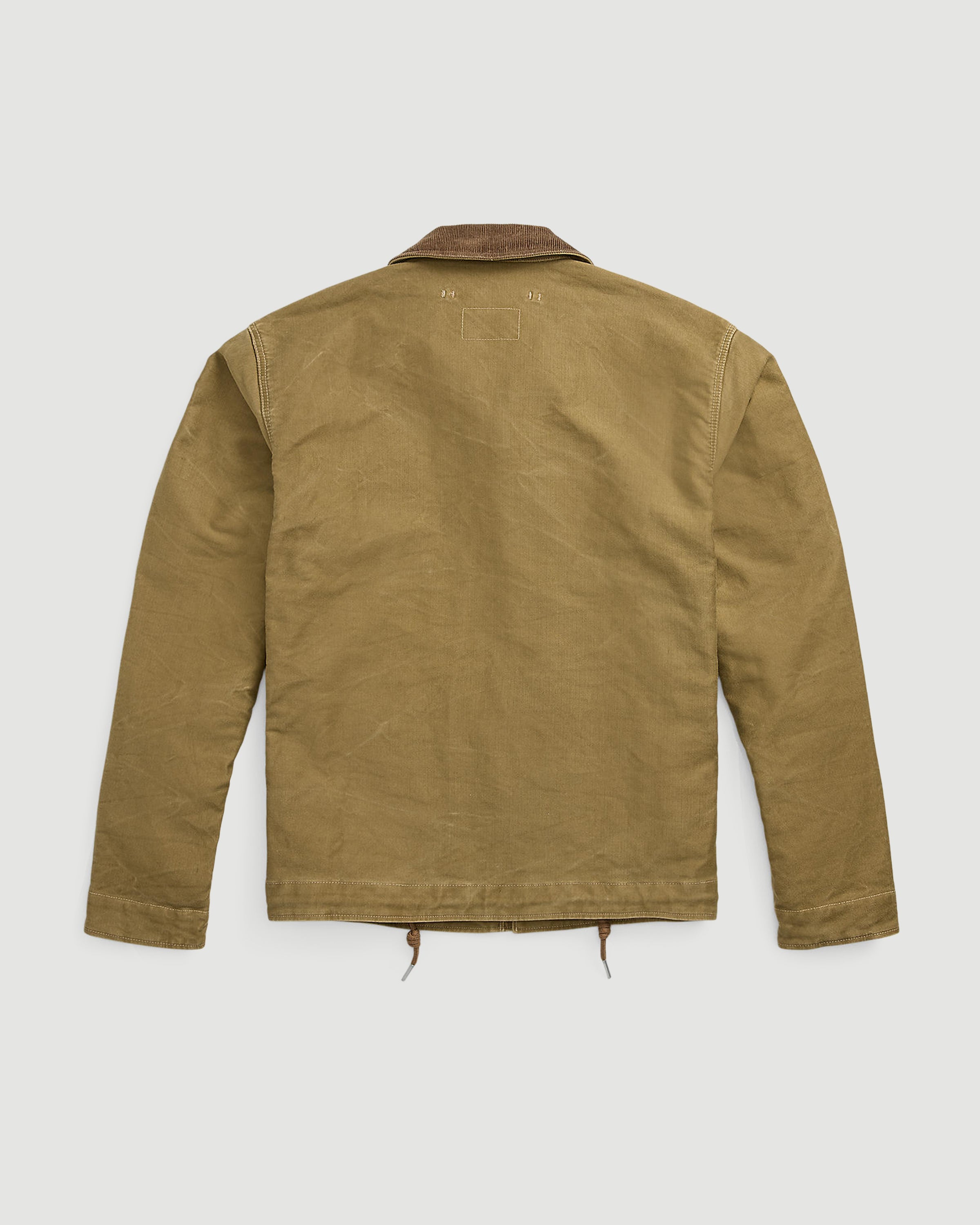 RRL Bower Deck Lined Bomber Khaki JKT Short Men