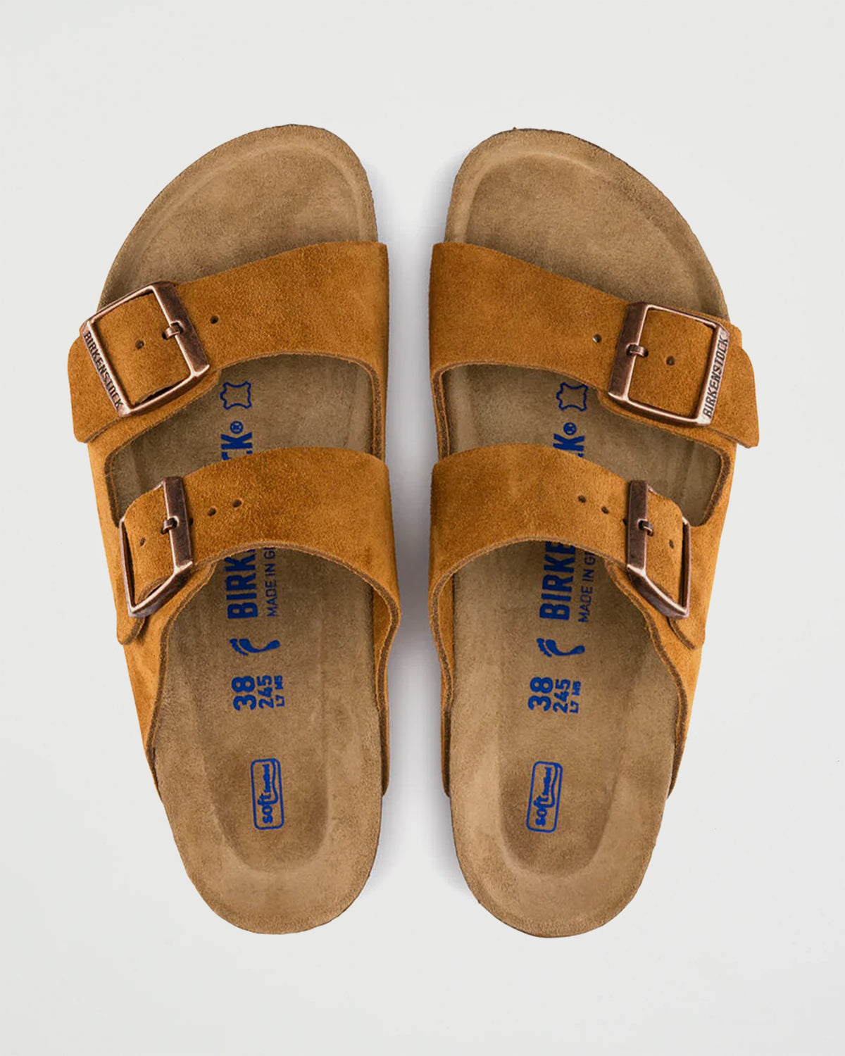 Birkenstock Arizona Suede Mink Shoes Leather Unisex