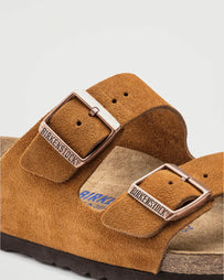 Birkenstock Arizona Suede Mink Shoes Leather Unisex