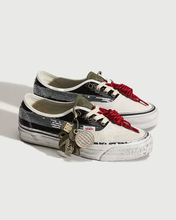 Vans Premium Authentic 44 LX Embellishment Charms Black/White Shoes Sneakers Men