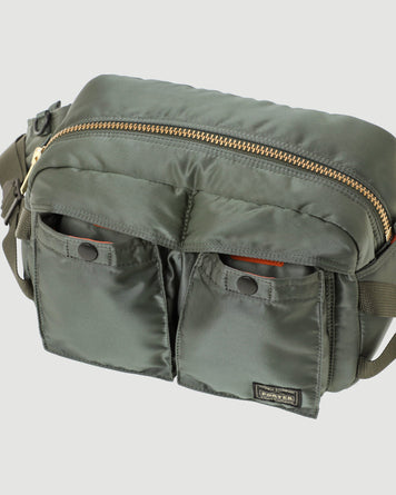 Porter Yoshida Tanker Waist Bag Sage Green Large Bags Unisex