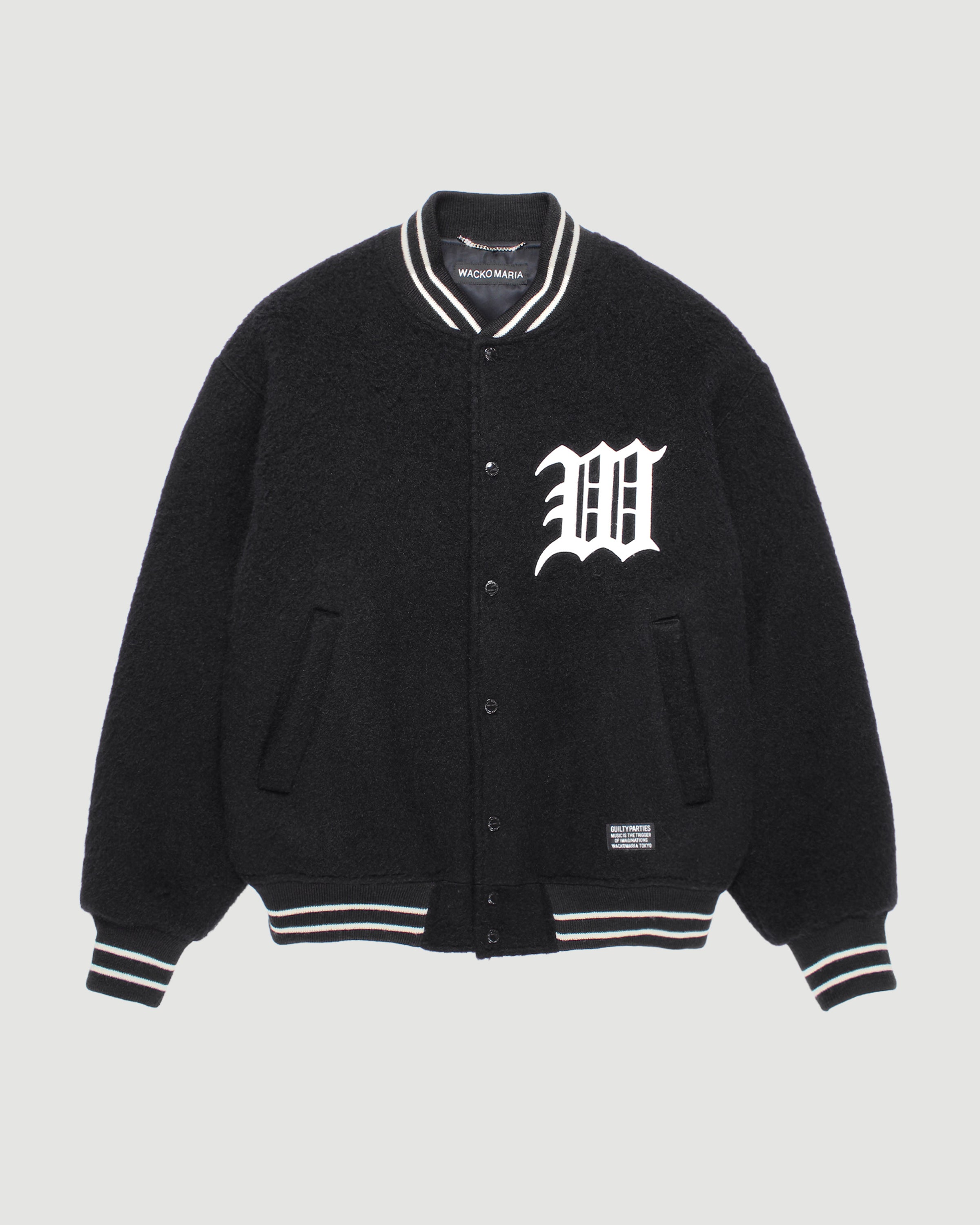 Wacko Maria Varsity Jacket (Type-1) Black JKT Short Men