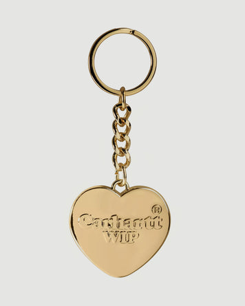 Carhartt WIP Heart KeyChain Gold Apparel and Accessories