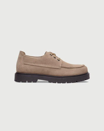 Birkenstock Highwood Moc Lace Low Taupe Shoes Leather Unisex