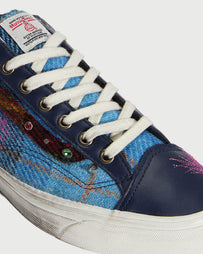 Vans Premium LX Old Skool 36 Harris Tweed - Navy Blue Shoes Sneakers Men