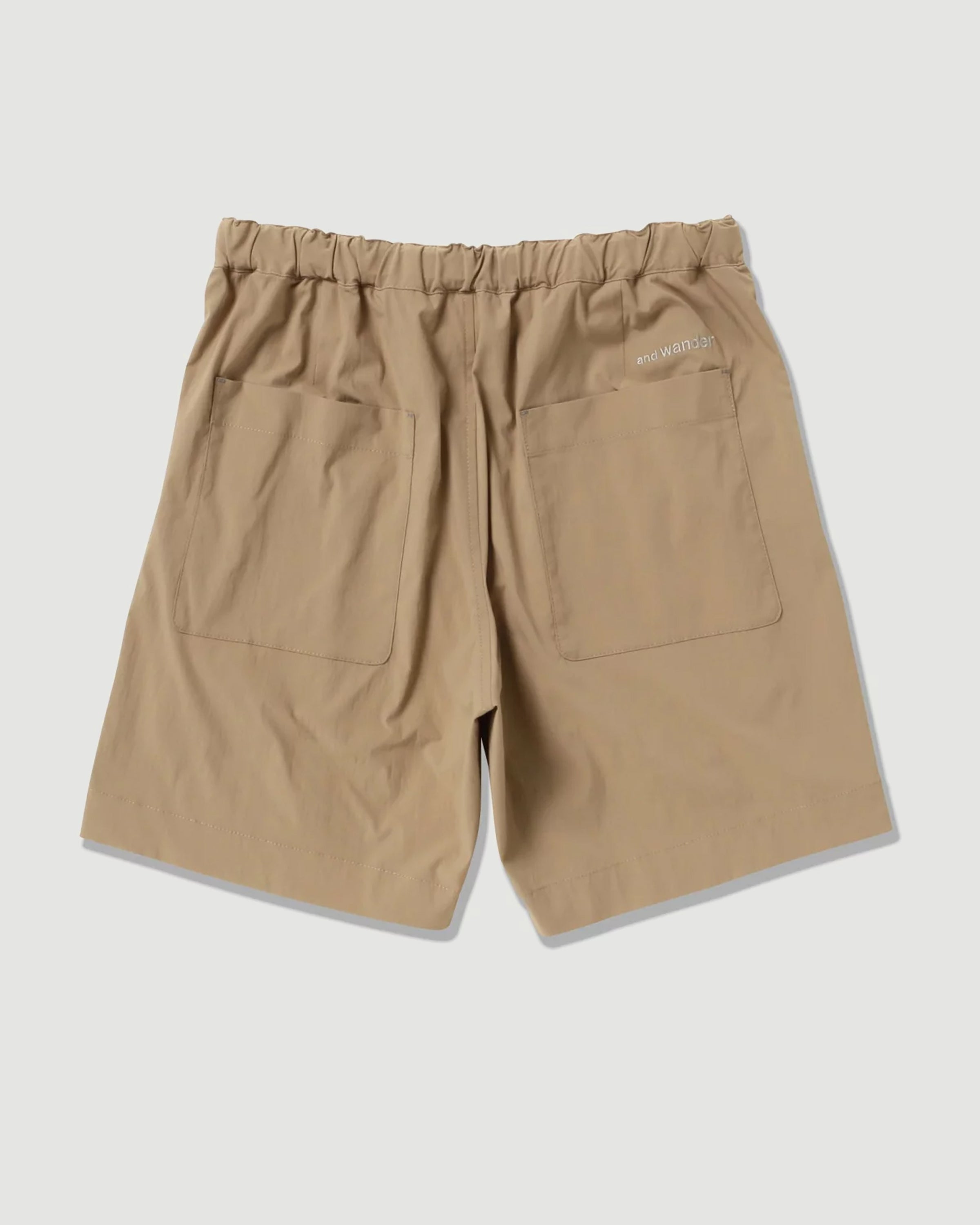 and wander UV cut stretch short pants (M) Beige Shorts Men