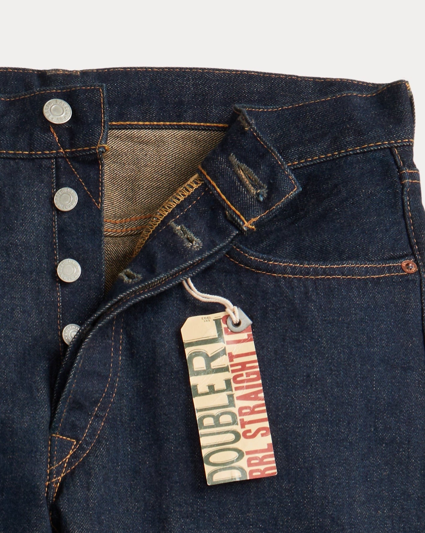 RRL Straight Fit Once Washed Denim Men