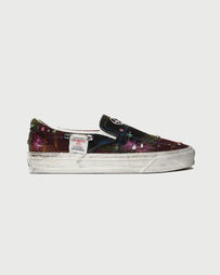 Vans Premium LX Slip On 98 Harris Tweed - Red/Blue Shoes Sneakers Men