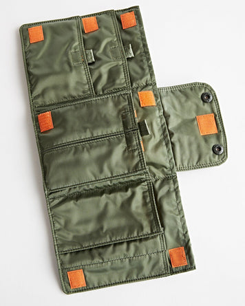 Porter Yoshida Tanker Travel Case Sage Green Bags Unisex