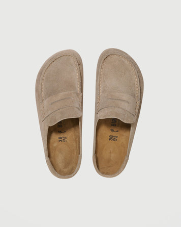 Birkenstock Naples Wrapped Taupe Shoes Leather Unisex