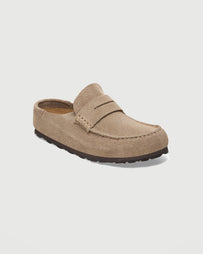 Birkenstock Naples Wrapped Taupe Shoes Leather Unisex