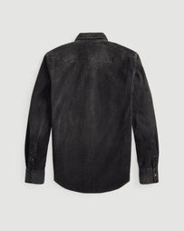 RRL Buffalo West Long Sleeve Sport Shirt Black Shirt L/S Men