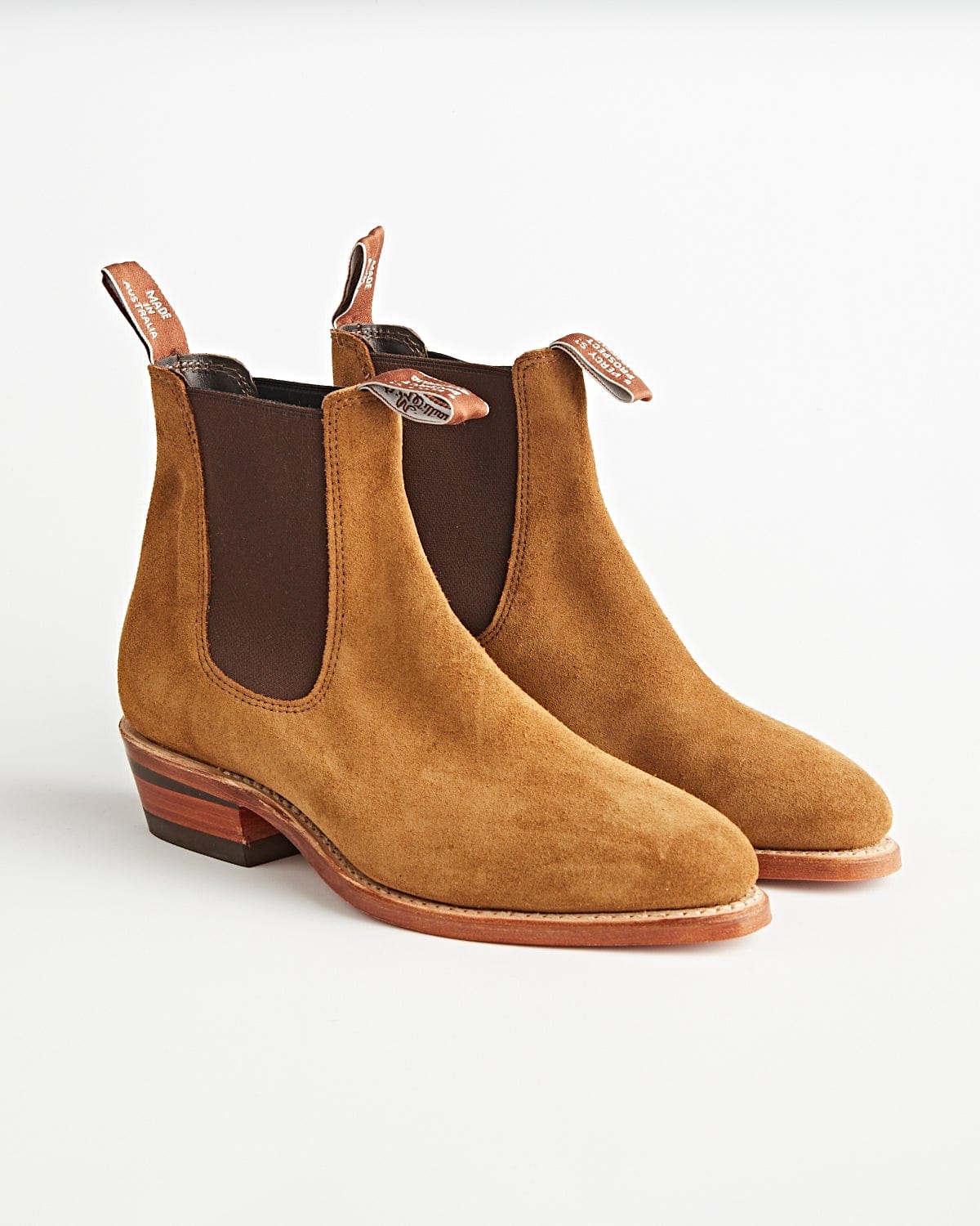 R.M. Williams Lady Yearling Tobacco Suede Shoes Leather Women